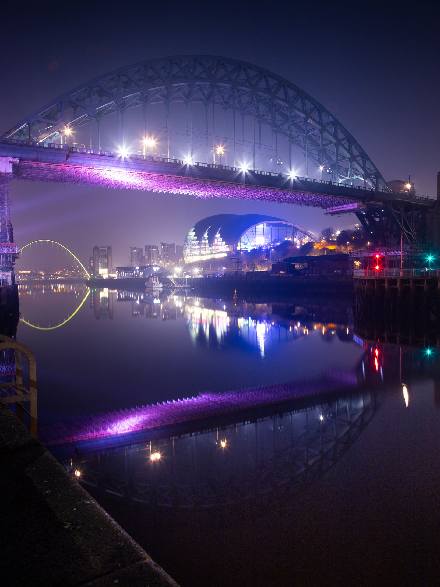 #123 misty tyne bridge