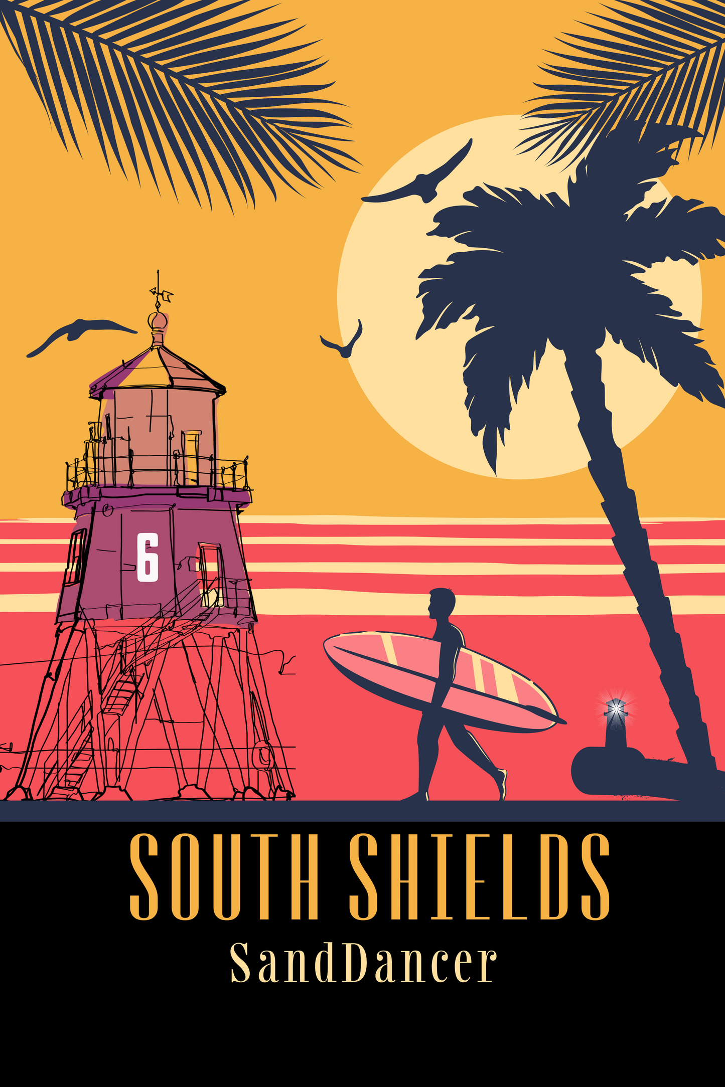 south shields flat rubber phone case