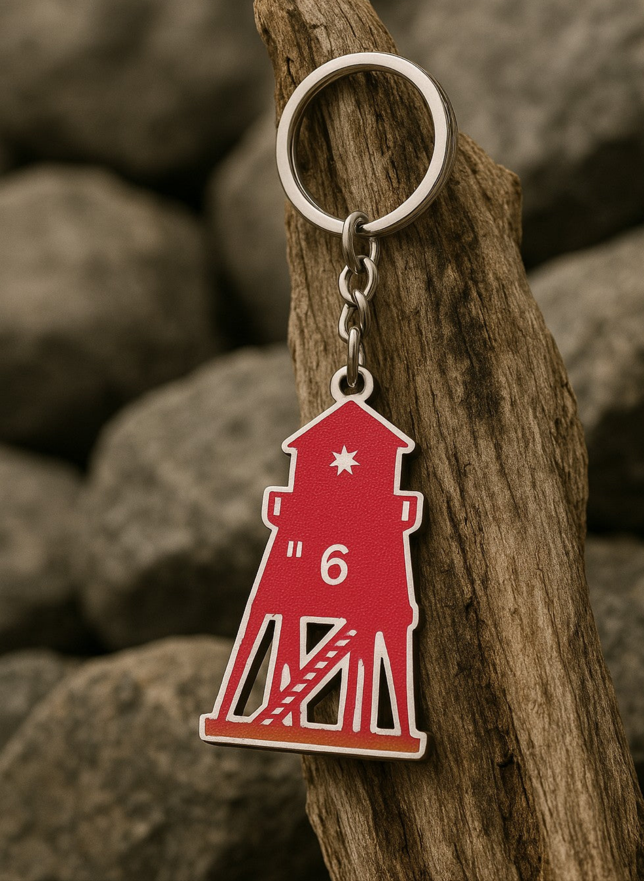 Herd Groyne Lighthouse keyring, south shields gifts, sanddancer