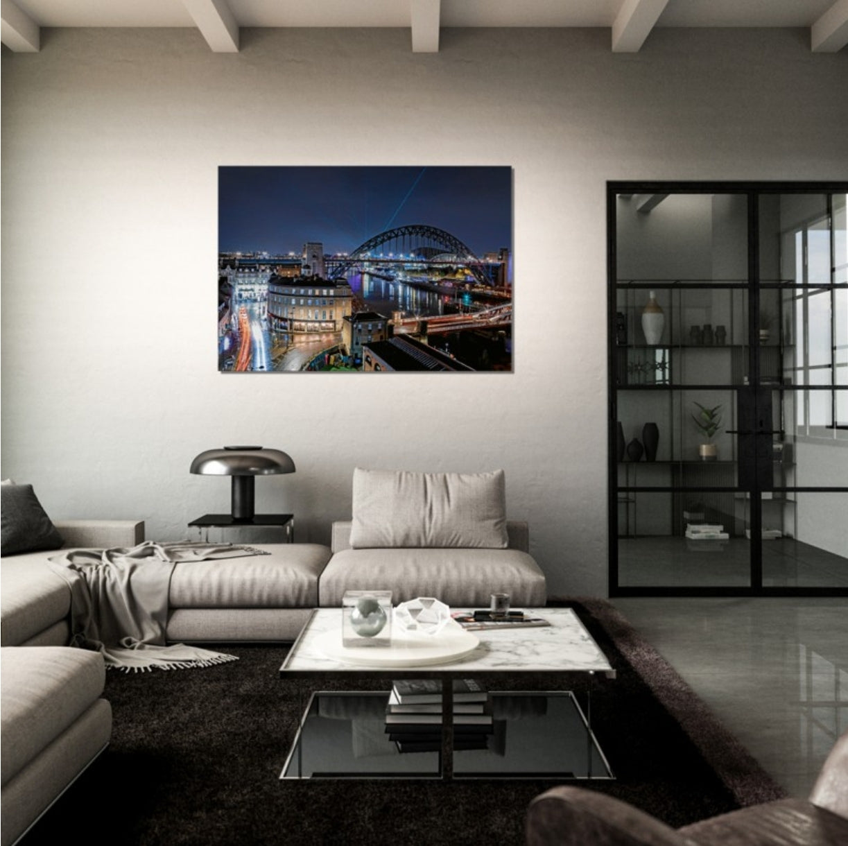 #004 Newcastle upon Tyne laser show,  North East England photography