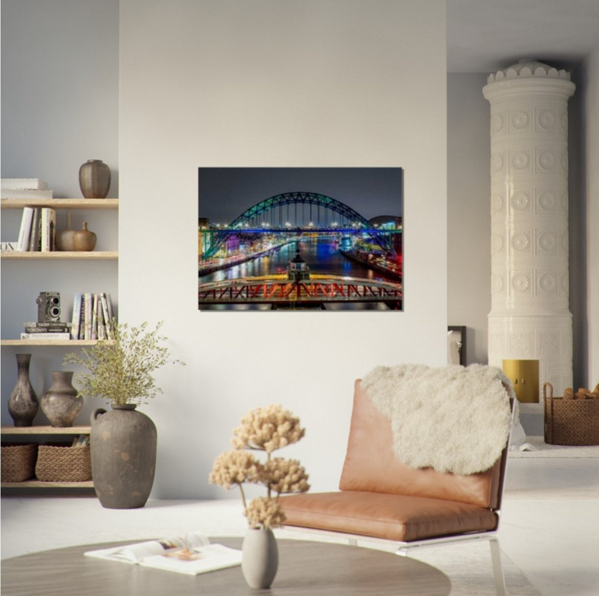 #031 Newcastle upon Tyne bridges at night