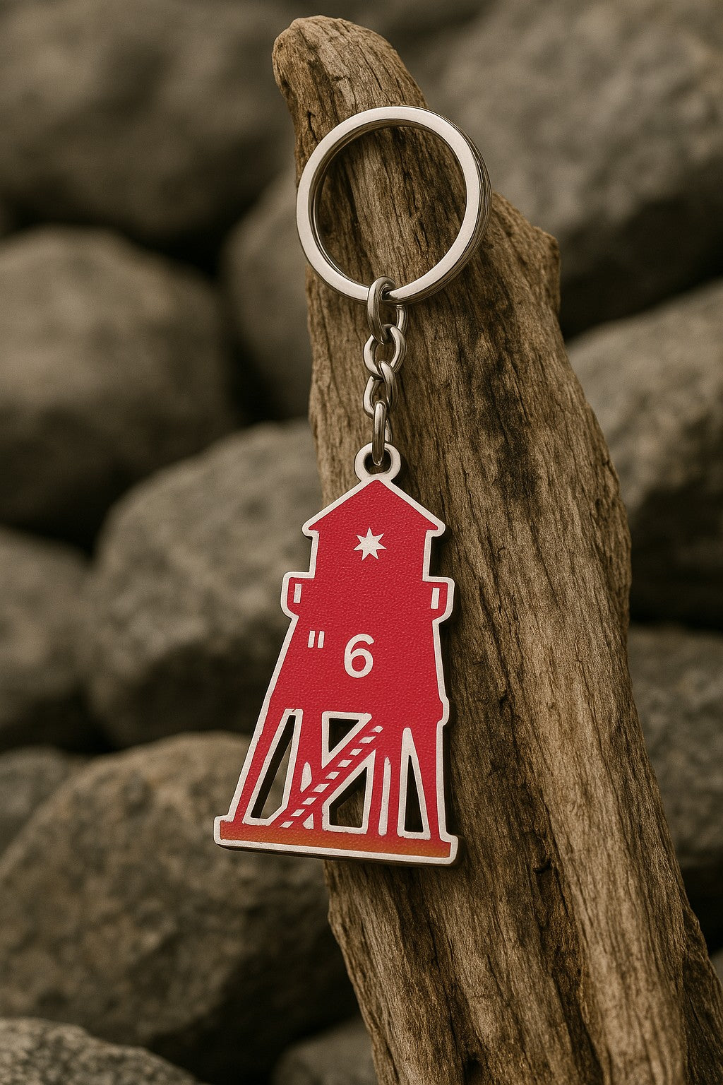 Herd Groyne Lighthouse keyring, south shields gifts, sanddancer
