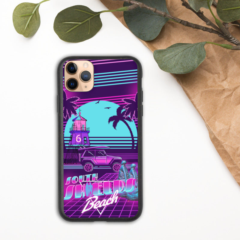 retro funk south shields flat phone case.