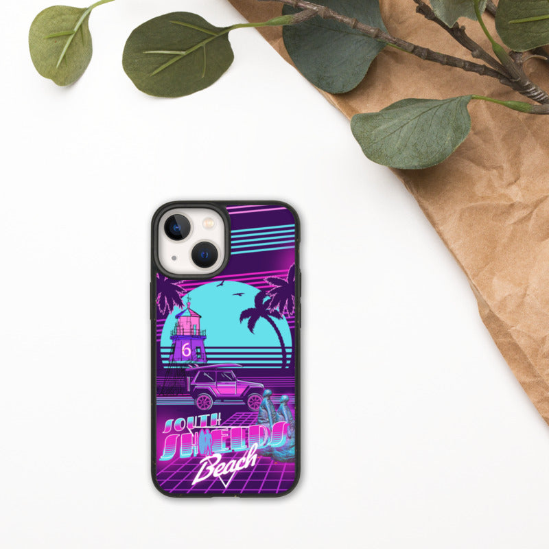 retro funk south shields flat phone case.