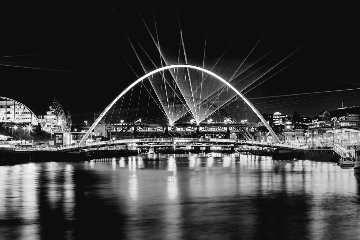 #003 Newcastle upon Tyne laser show,  North East photography
