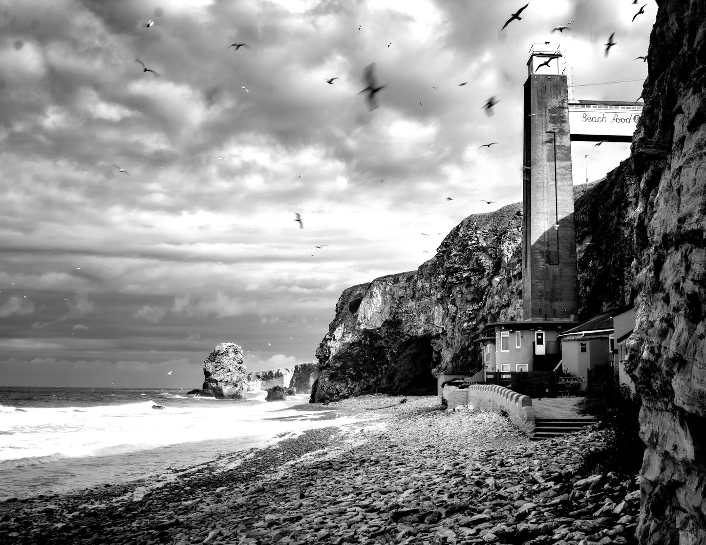 #028 Marsden grotto moody skies