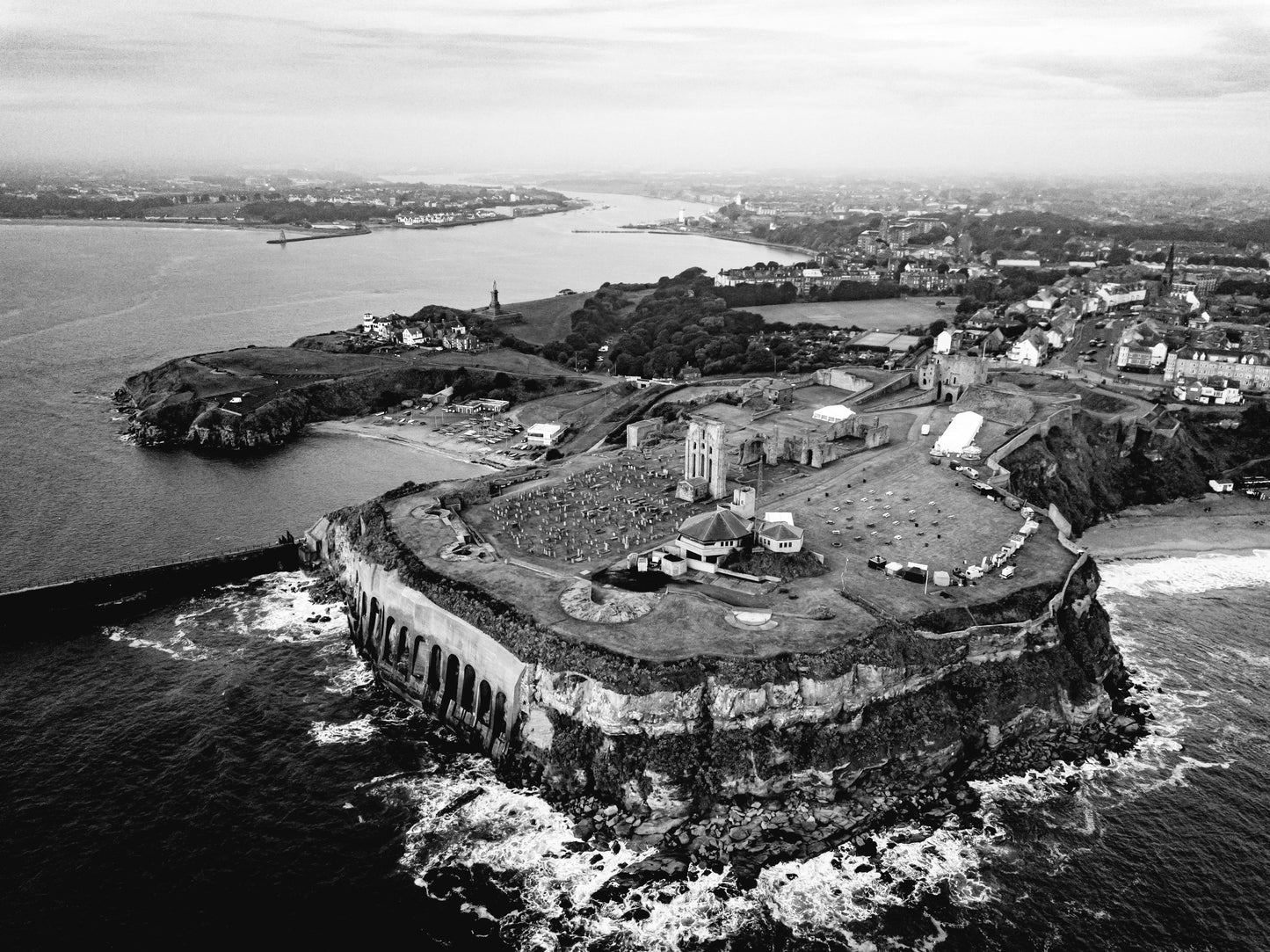 #046 Tynemouth Priory drone shot