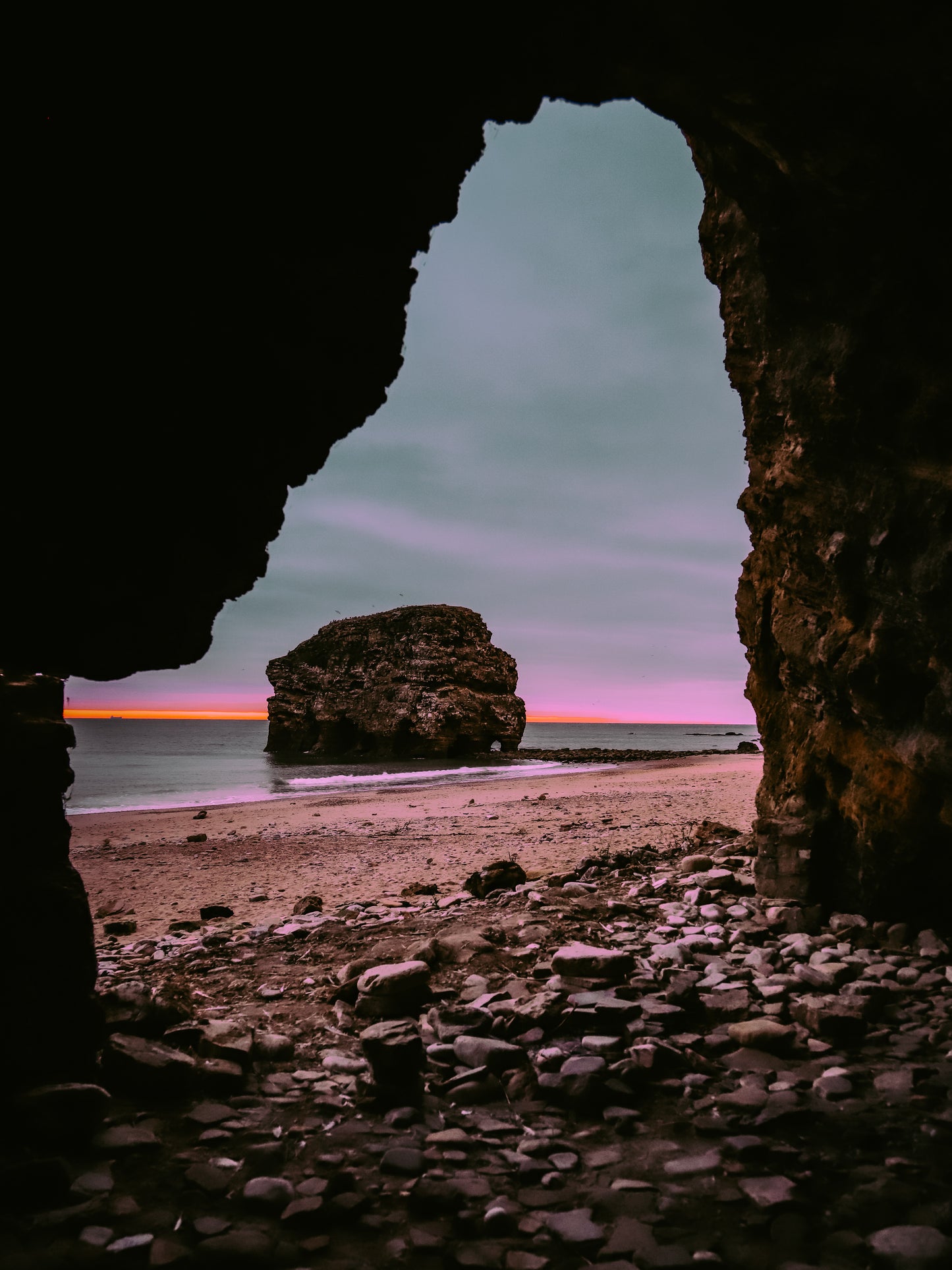 #032 Marsden rock from the cave