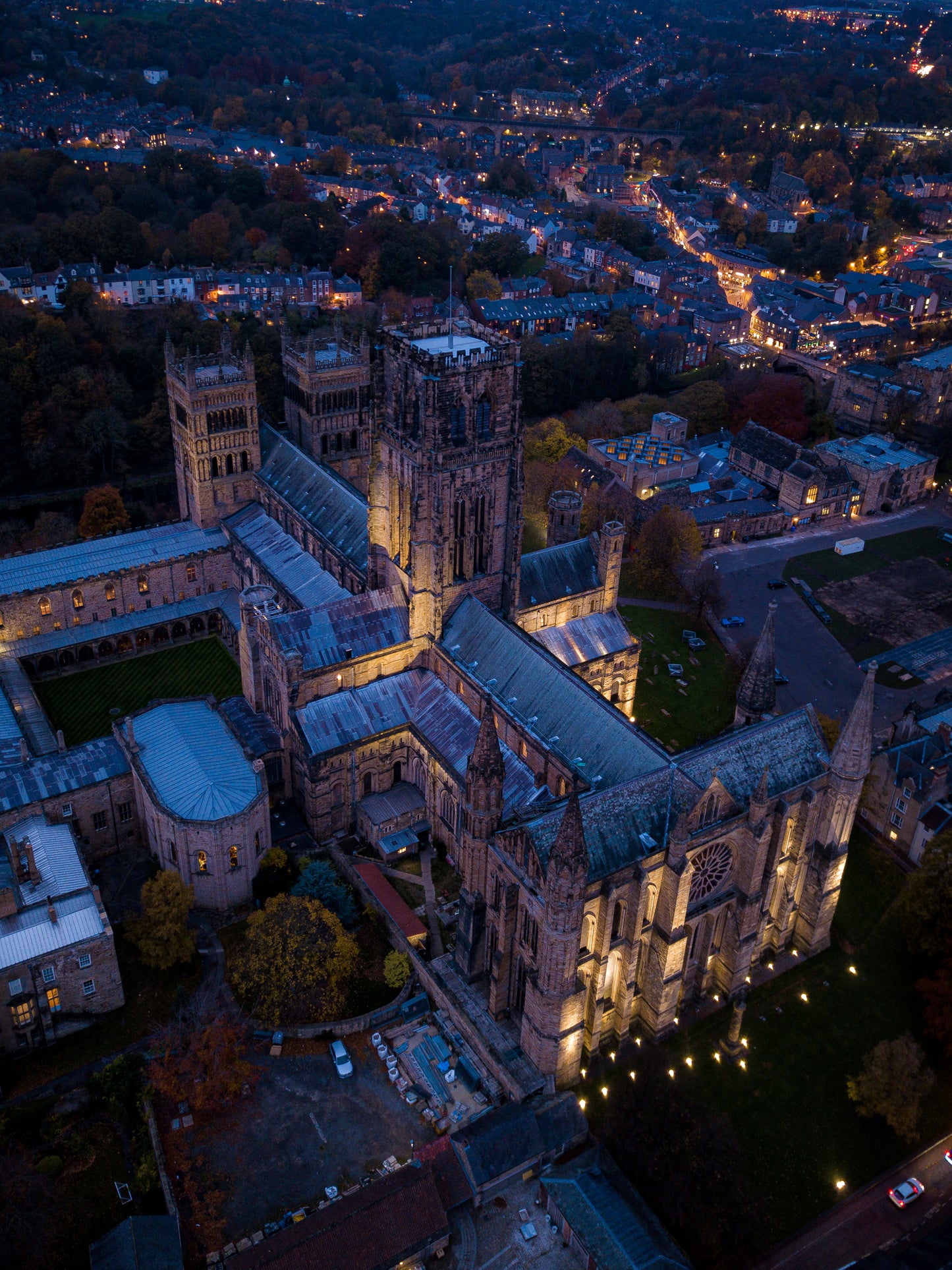 #017 Durham cathedral aerial