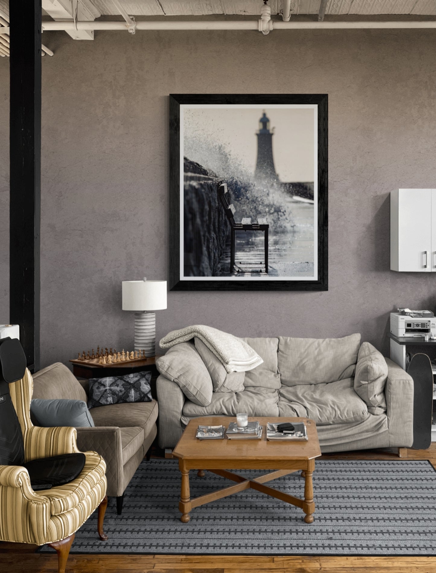 #043 Tynemouth pier storm