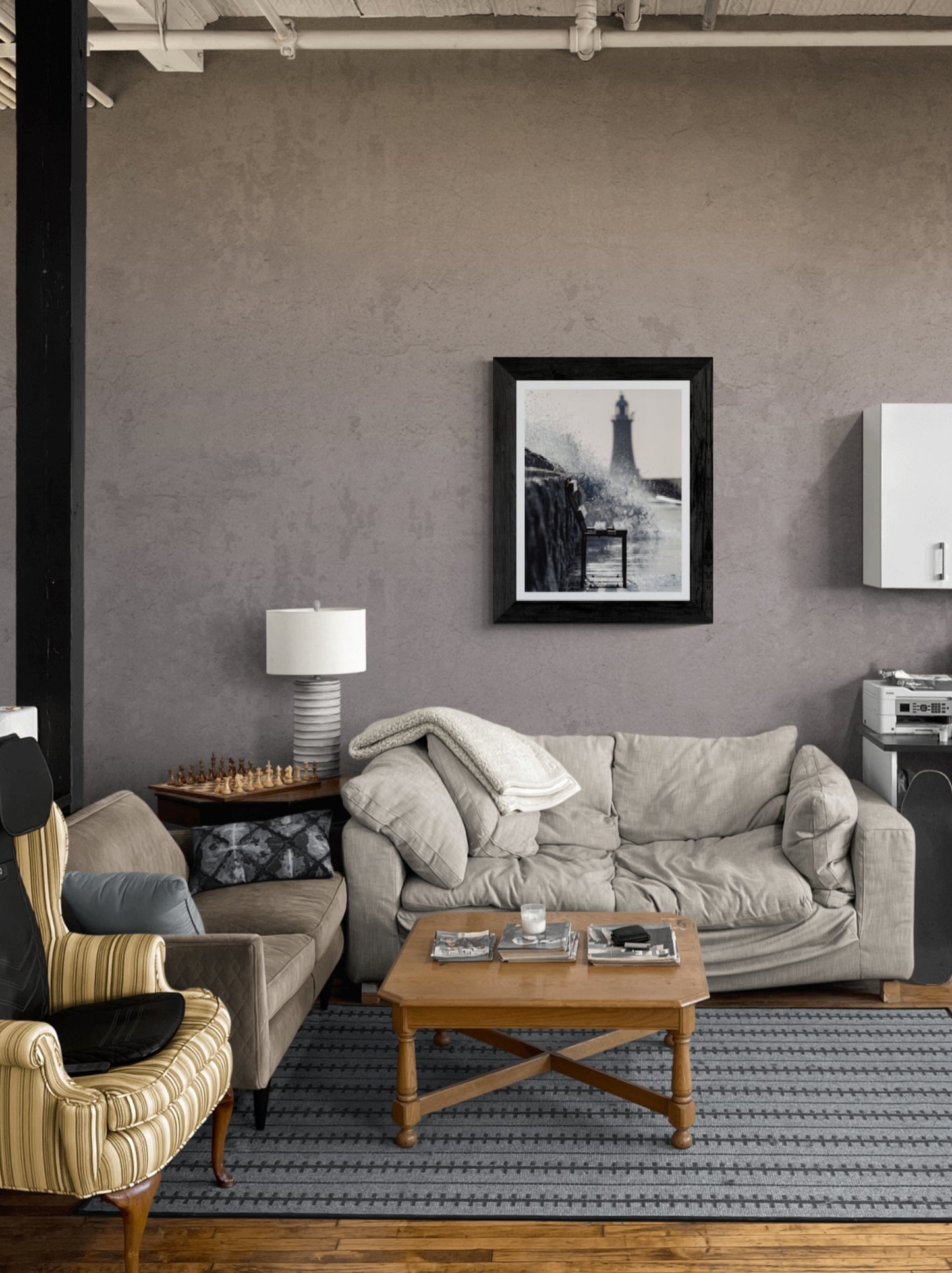 #043 Tynemouth pier storm