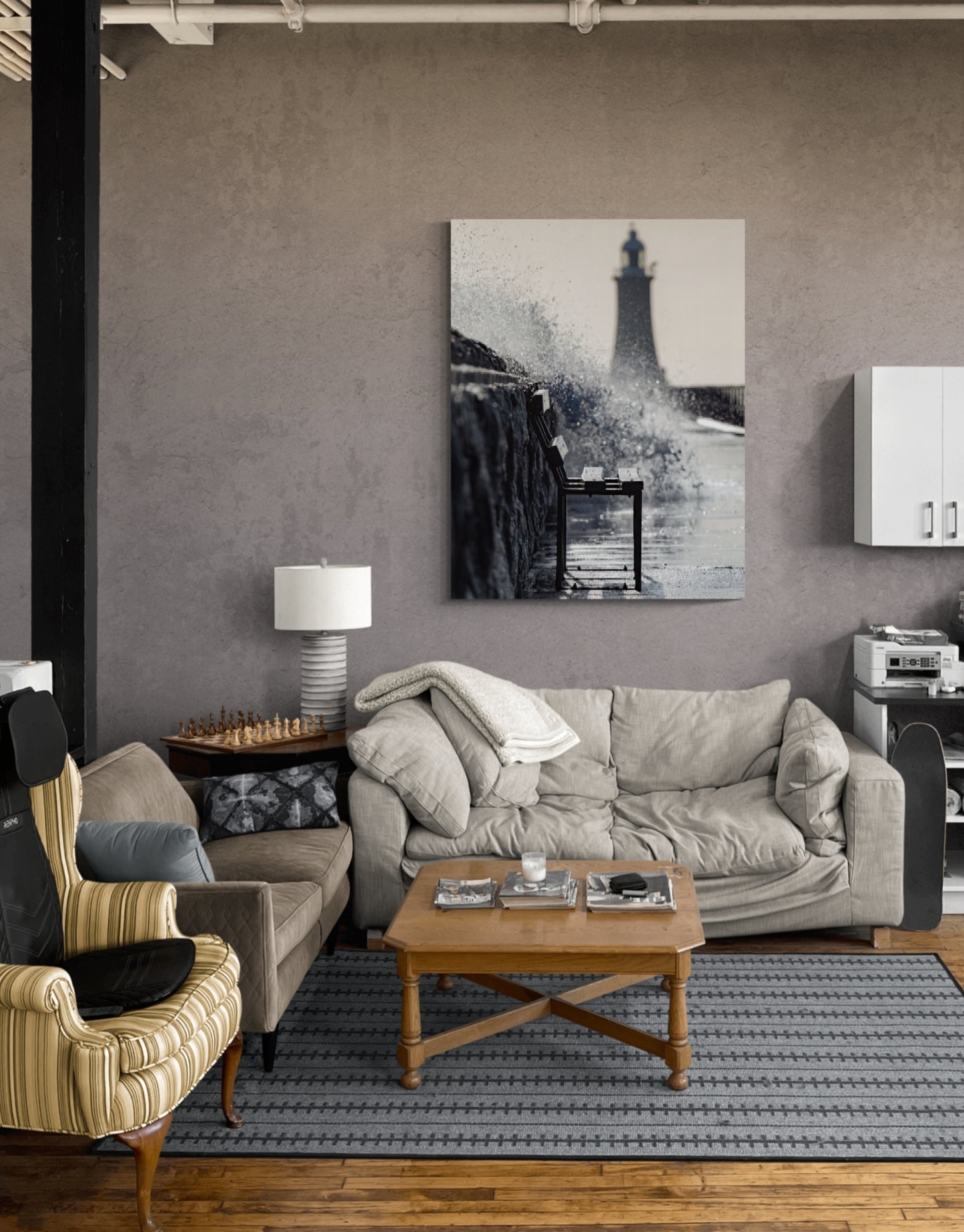 #043 Tynemouth pier storm