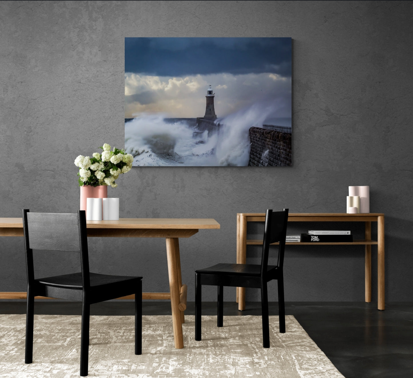 #044 Tynemouth pier storm