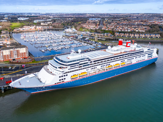 #125 The Borealis cruise ship on Northumbrian Quay,  port of Tyne.