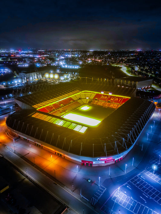 #129 the stadium of light at night