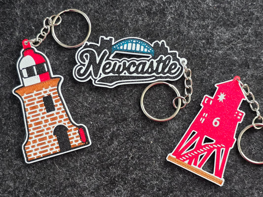 Local northeast landmark keyrings