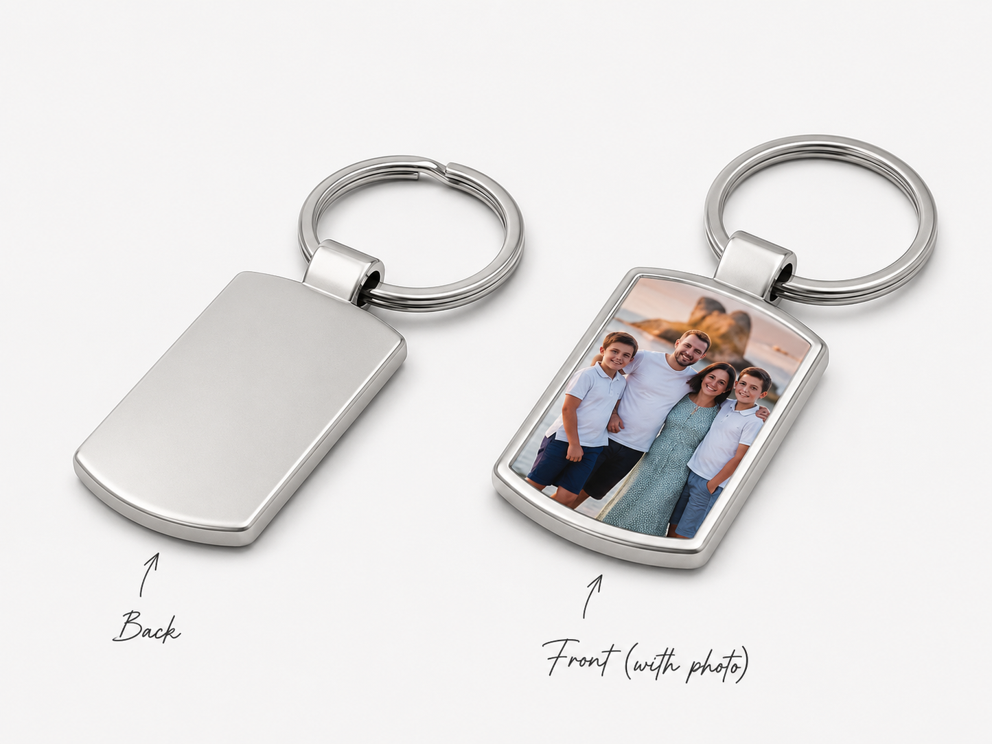 Personalised photo key ring