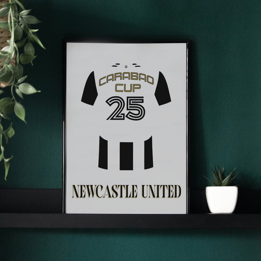 Newcastle United Carabao Cup winners print