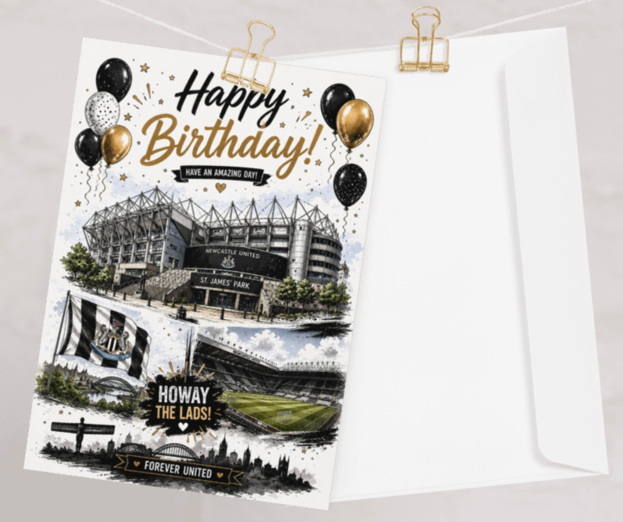 North East themed greetings cards. Mothers day, birthday, Christmas.