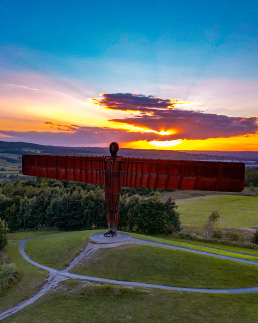 #120 Angel of the North sunset