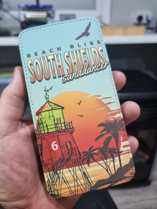 Blue sanddancer flip case