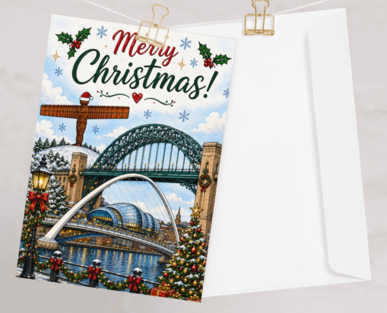 North East themed greetings cards. Mothers day, birthday, Christmas.