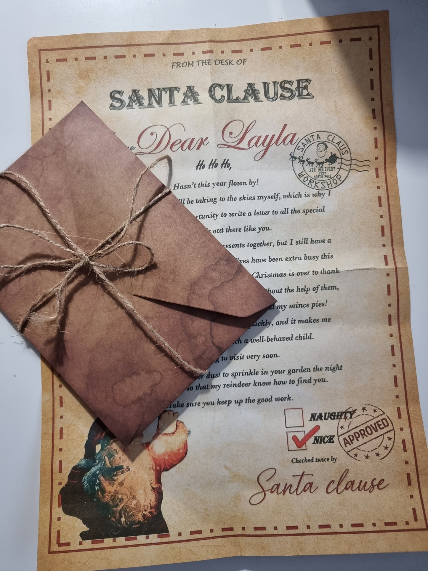 Personalised santa letter
