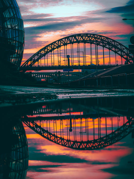 #047 tyne bridge reflections