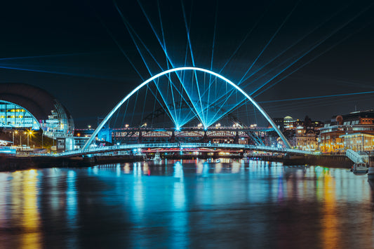 #003 Newcastle upon Tyne laser show,  North East photography