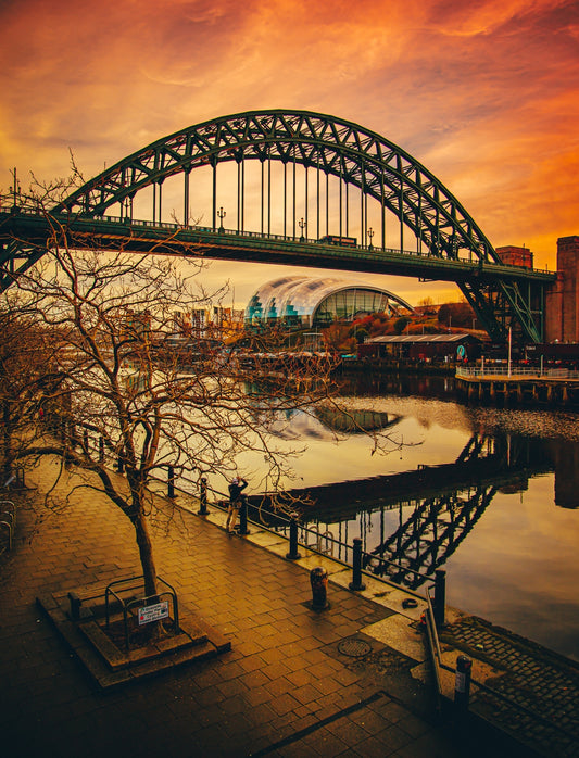 #001 Tyne bridge sunset , North East England photography